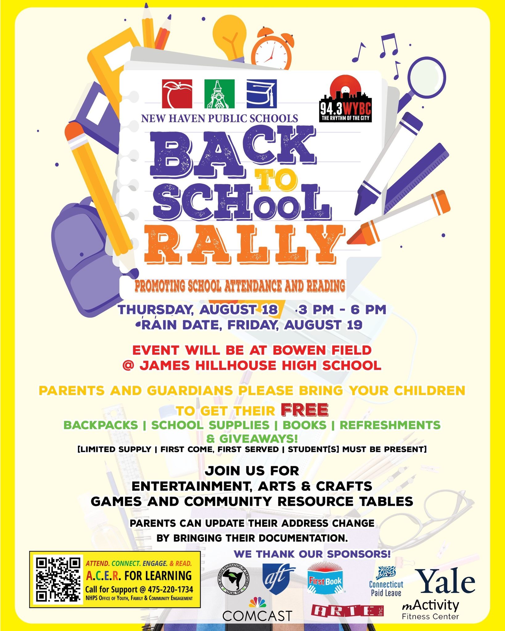 94.3 WYBC Sam Tilery Back to School Rally African American Affinity Group